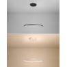 Luminaria colgante ELIX, 60W, negro, Ø57+38cm