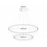 Luminaria colgante ELIX, 60W, negro, Ø57+38cm