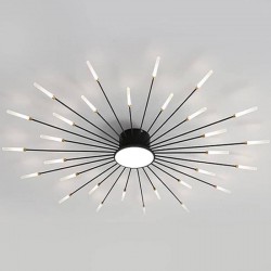 Lámpara Fireworks Led, 30W+8W, Ø128cm, CCT, antracita + mando