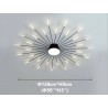 Lámpara Fireworks Led, 30W+8W, Ø128cm, CCT, antracita + mando