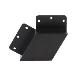 Unión doble 60° negra para luminaria lineal MOD