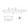 Tira LED 220V SMD2835, 60Led/m,  1 metro