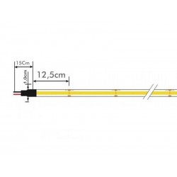 Tira LED 220V COB, 640Led/m, 15W/m, 12,5cm corte, 50 metros. Regulable Triac