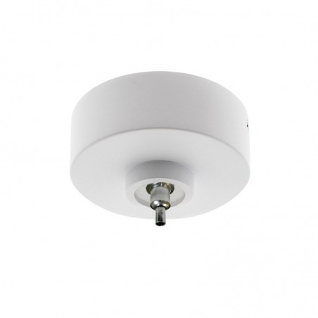 Florón redondo blanco, Ø75mm, Ø3mm