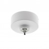 Florón redondo blanco, Ø75mm, Ø3mm