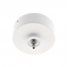 Florón redondo blanco, Ø75mm, Ø3mm