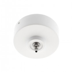 Florón redondo blanco, Ø75mm, Ø3mm