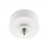 Florón redondo blanco, Ø75mm, Ø3mm