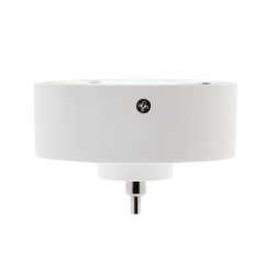 Florón redondo blanco, Ø75mm, Ø3mm