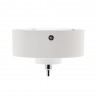 Florón redondo blanco, Ø75mm, Ø3mm