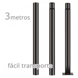 Poste farola acero galvanizado modular 3m