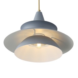 Lámpara colgante led PLUTO 12W regulable, azul