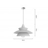 Lámpara colgante led PLUTO 12W regulable, azul