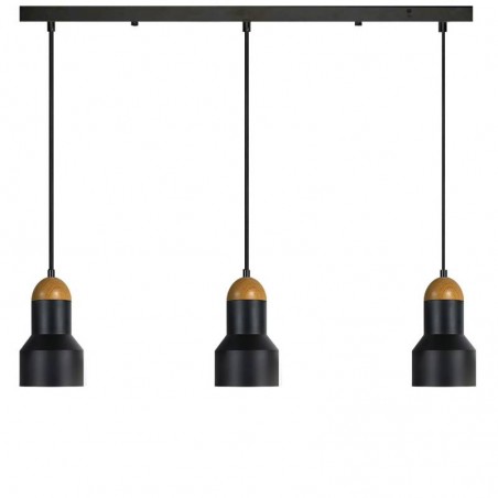 Lámpara colgante led KORE 36W regulable, negro