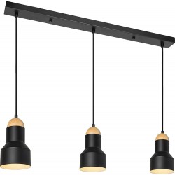 Lámpara colgante led KORE 36W regulable, negro