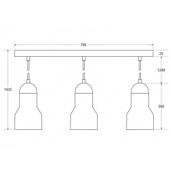 Lámpara colgante led KORE 36W regulable, blanco