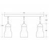 Lámpara colgante led KORE 36W regulable, blanco