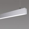 Lámpara colgante SERK, 70W, 208cm, TRIAC regulable, silver