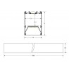 Lámpara colgante SERK UP, 50W, 120cm, TRIAC regulable