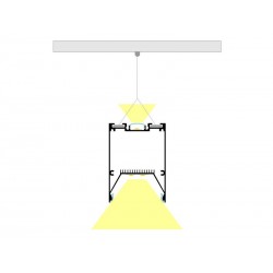 Lámpara colgante SERK UP, 50W, 120cm, TRIAC regulable