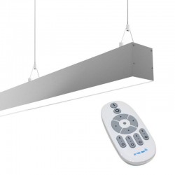 Lámpara colgante SERK DUAL, 28W, 120cm, regulable + mando