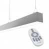 Lámpara colgante SERK DUAL, 28W, 120cm, regulable + mando