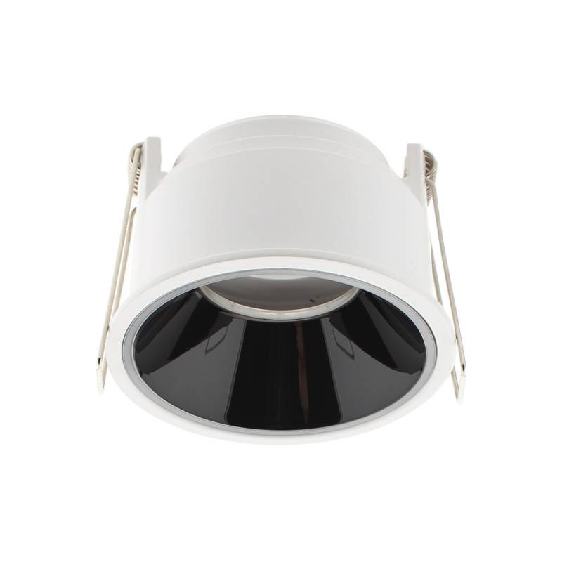Downlight Led MOS UGR17 Round, 7W, blanco/negro cromo