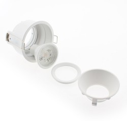 Downlight Led MOS UGR17 Round, 7W, blanco/negro cromo