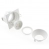 Downlight Led MOS UGR17 Square, 7W, blanco/negro cromo