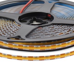 Tira LED Monocolor COB, DC24V, 5m (400Led/m), Corte 10mm, 40W, IP20, PCB 5mm