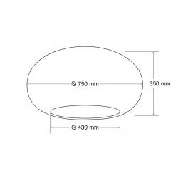 FANT Suspend Lámpara  Ø750mm, 20+4W, RGB+CCT, WiFi