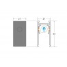 MAGNETIC TRACK superficie Carril negro 2m