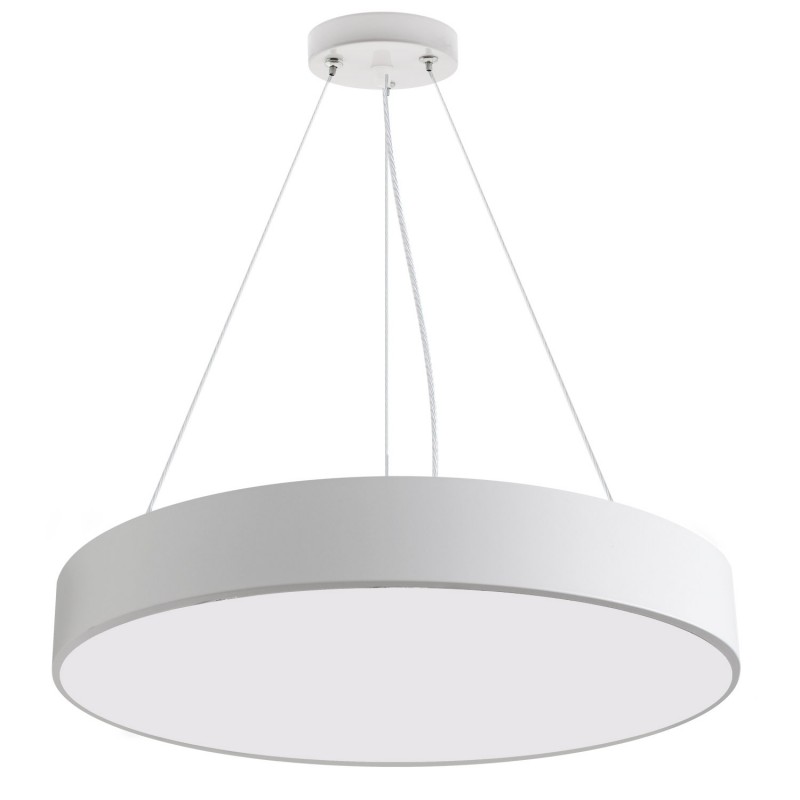 Luminaria colgante o superficie PUCK, Ø600mm, 50W, blanco