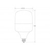 Bombilla LED LOTUS E27 PC, 40W