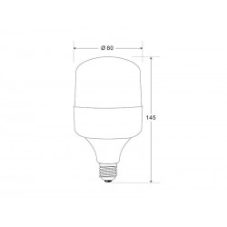 Bombilla LED LOTUS E27 PC, 20W