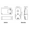 Mando a distancia RF + controlador ON/OFF AC100-250V