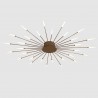 Lámpara Fireworks Led, 30W+8W, Ø128cm, CCT, gold + mando