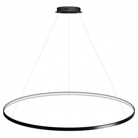 Luminaria colgante CYCLE IN, 160W, antracita, Ø140cm