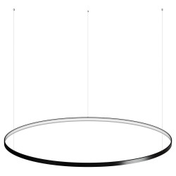Luminaria colgante CYCLE IN, 160W, antracita, Ø140cm