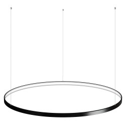 Luminaria colgante CYCLE IN, 95W, antracita, Ø100cm