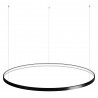 Luminaria colgante CYCLE IN, 95W, antracita, Ø100cm