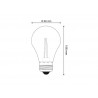 Bombilla LED E27 COB filamento 8W