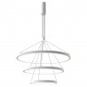 Luminaria colgante TRICYCLE IN, 108W, blanco, Ø807+Ø600+Ø395mm, TRIAC regulable