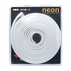 Led NEON Silicona Monocolor, DC24V, 120Led/m, 6x12mm, 5 metros, 60W, corte 1cm