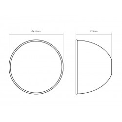 Reflector plástico para campana HOOD MOLDING