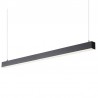 Lámpara colgante SERK LUMILED, 40W, 120cm, superficie/suspendido, negro