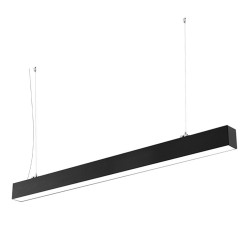 Lámpara colgante SERK LUMILED, 40W, 120cm, superficie/suspendido, negro