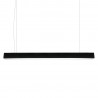 Lámpara colgante SERK LUMILED, 40W, 120cm, superficie/suspendido, negro
