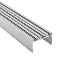 KIT - Perfil aluminio ZAKY para tiras LED, 2 metros