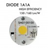 Bombilla LED GU10, 8W, 24º, SMD1A1A, 1200lm, CRI 98, regulable